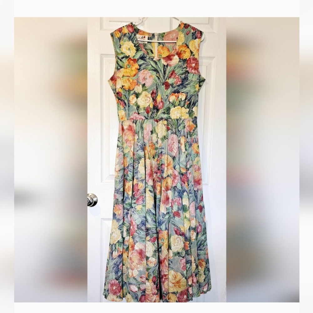 🔥Vintage CARON Floral Dress🔥 - Picture 1 of 2